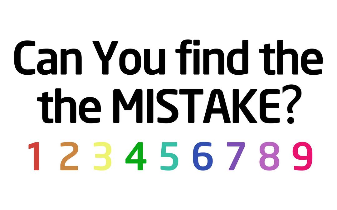 Can You Find The Mistake png transparent
