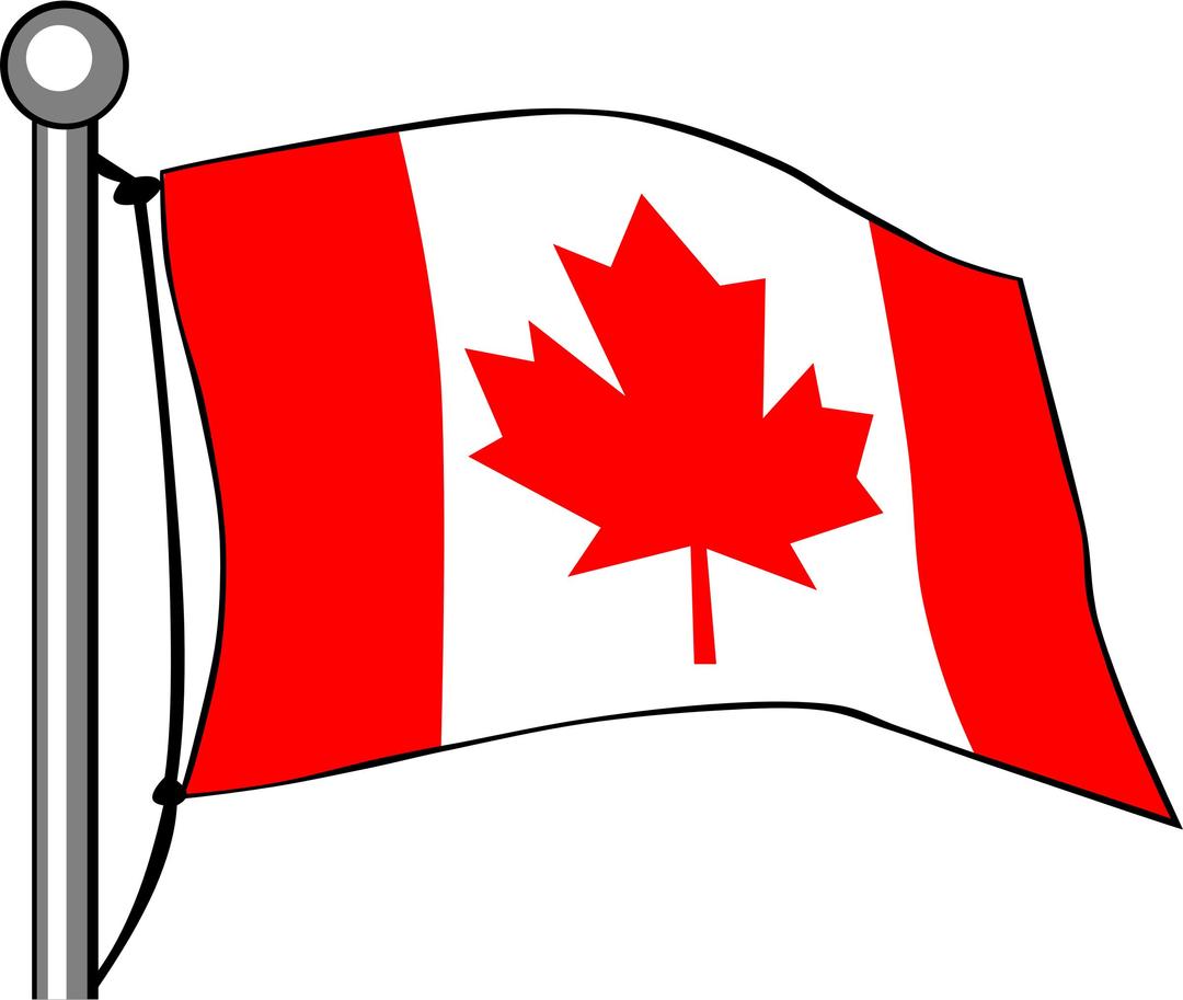 Canada Flag - Flying png transparent
