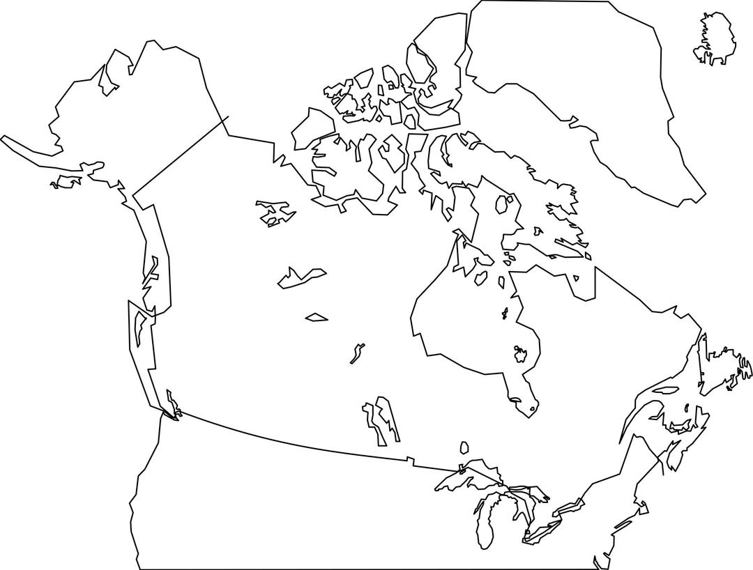Canada Map png transparent