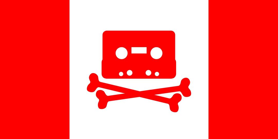 Canadian Music Pirate Flag png transparent