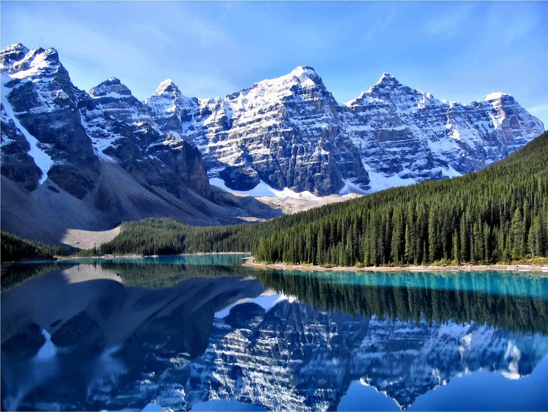 Canadian Rockies Moraine Lake png transparent