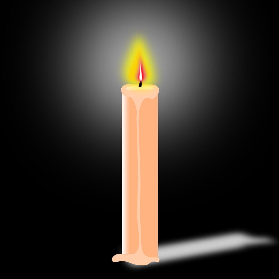 Candle in the dark png transparent
