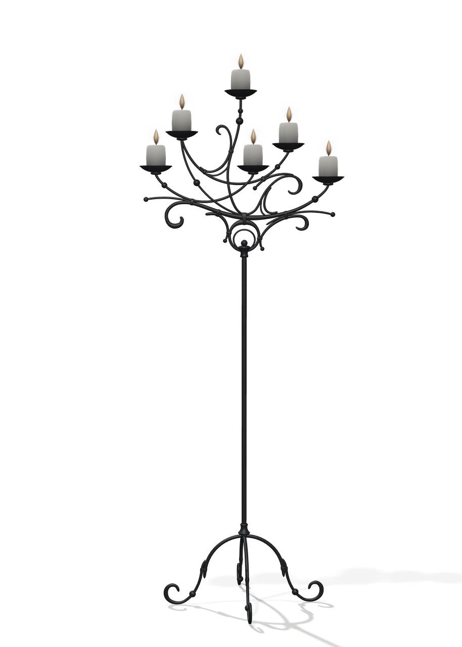 Candles on Stand png transparent