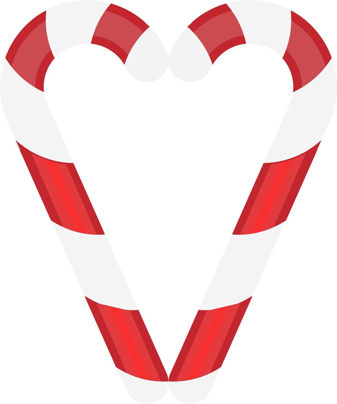 Candy Cane Heart No Background png transparent