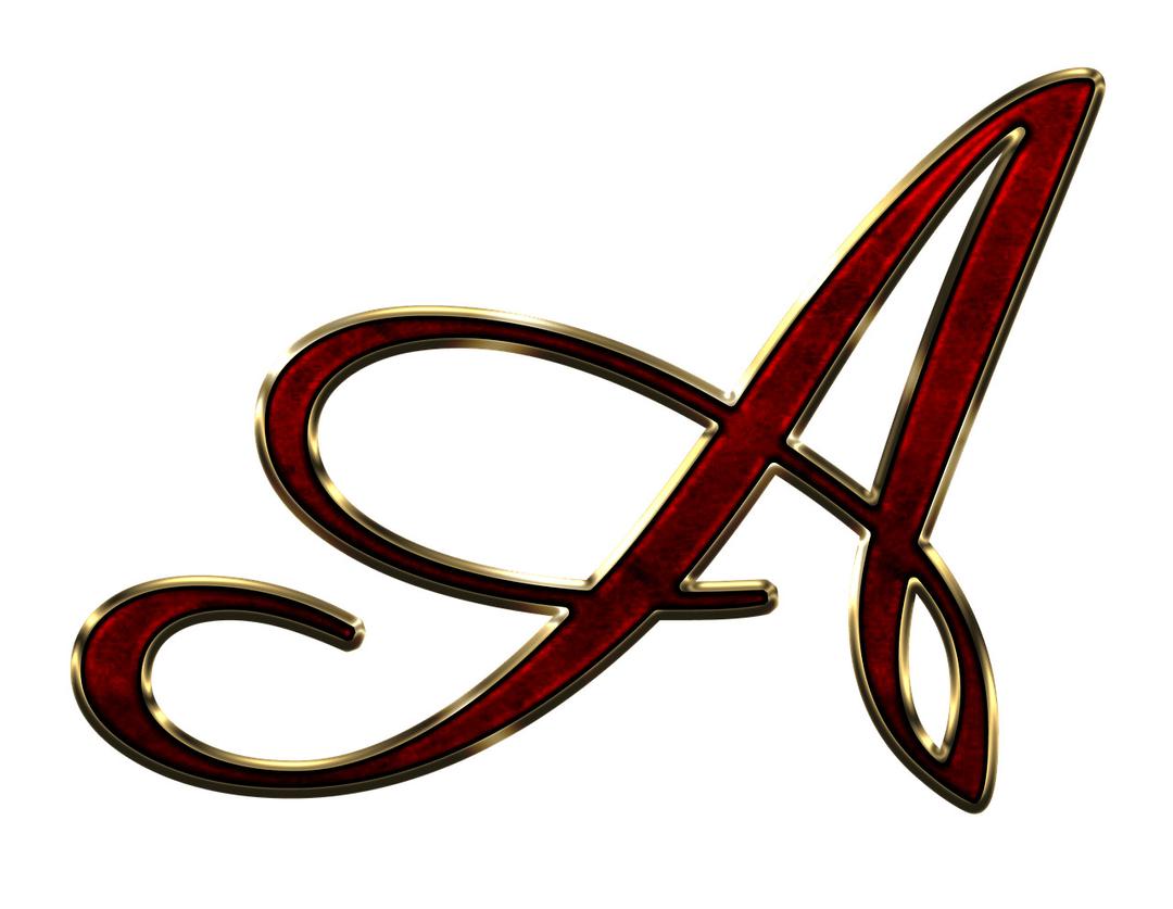 Capital Letter A Red png transparent
