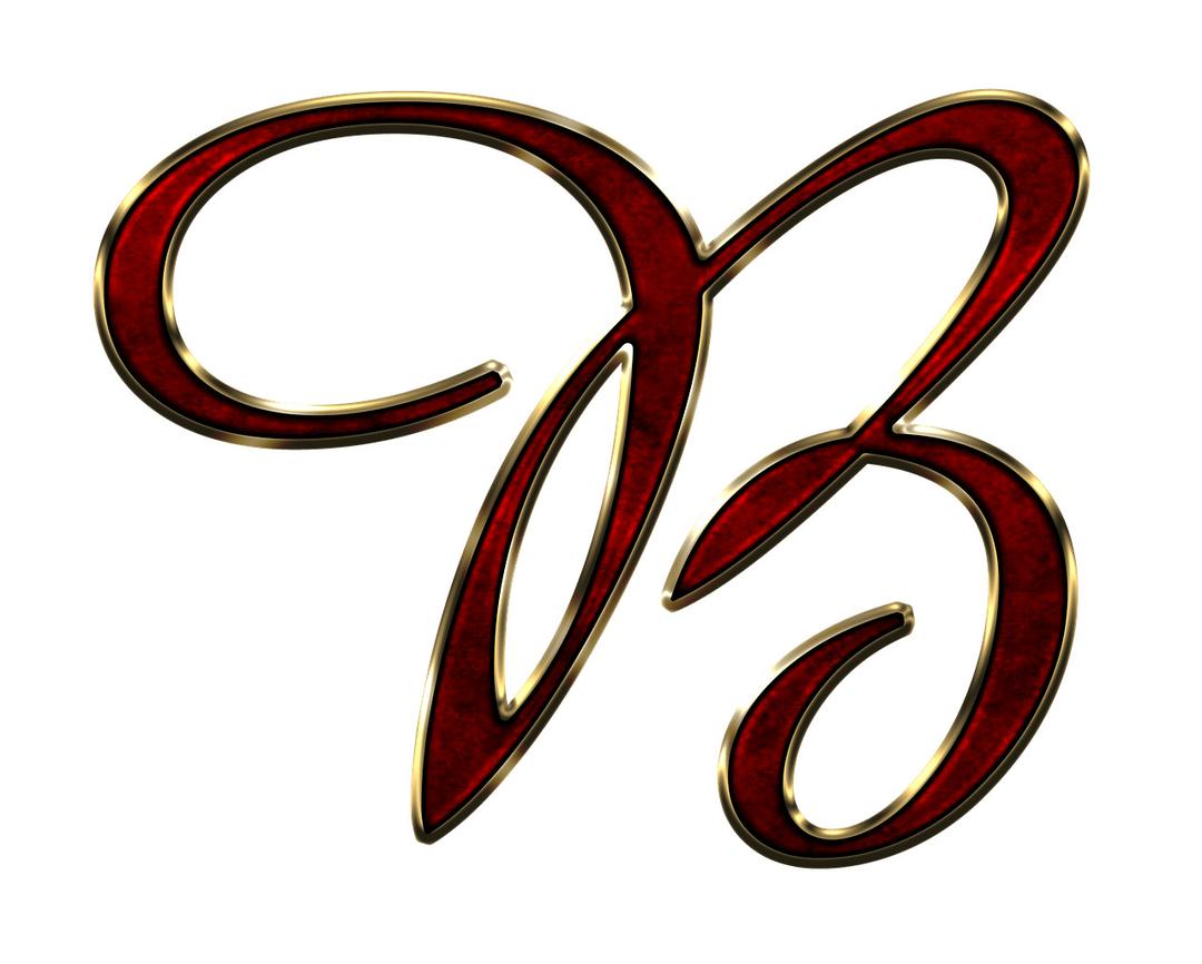 Capital Letter B Red png transparent
