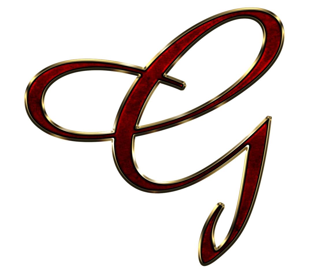 Capital Letter G Red png transparent