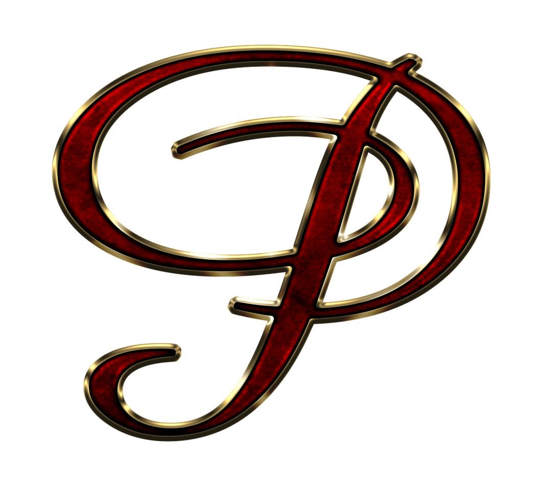 Capital Letter P Red png transparent