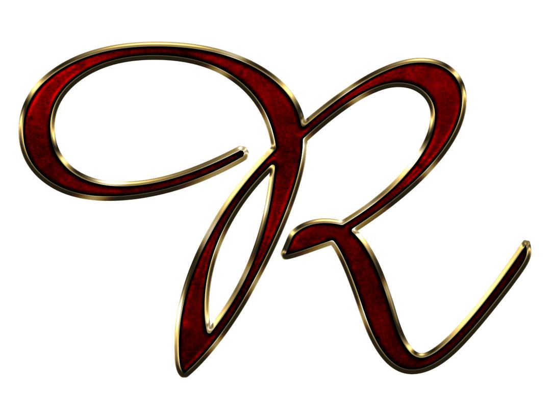 Capital Letter R Red png transparent