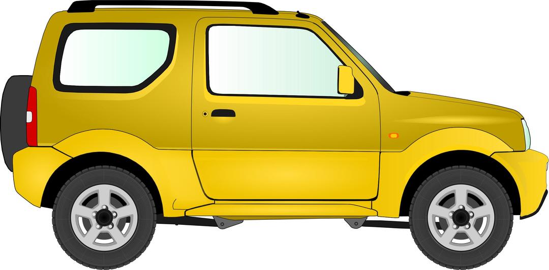 Car 15 (yellow) png transparent
