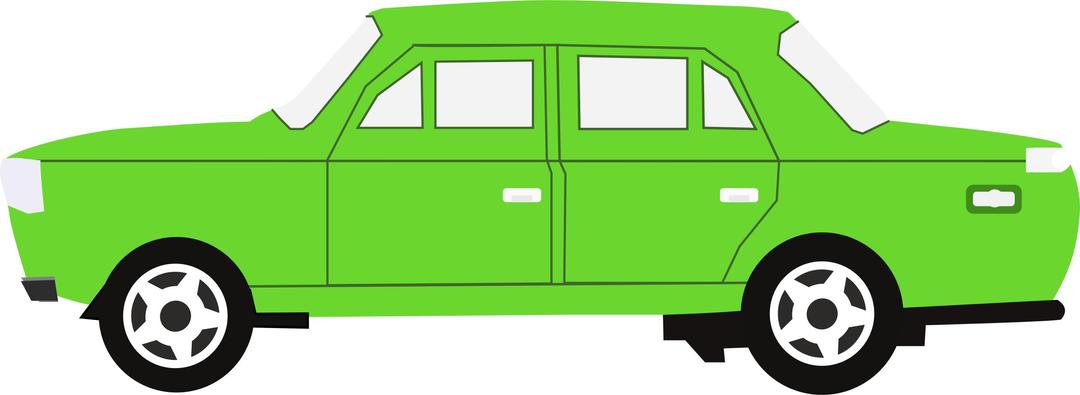 Car 16 (green) png transparent