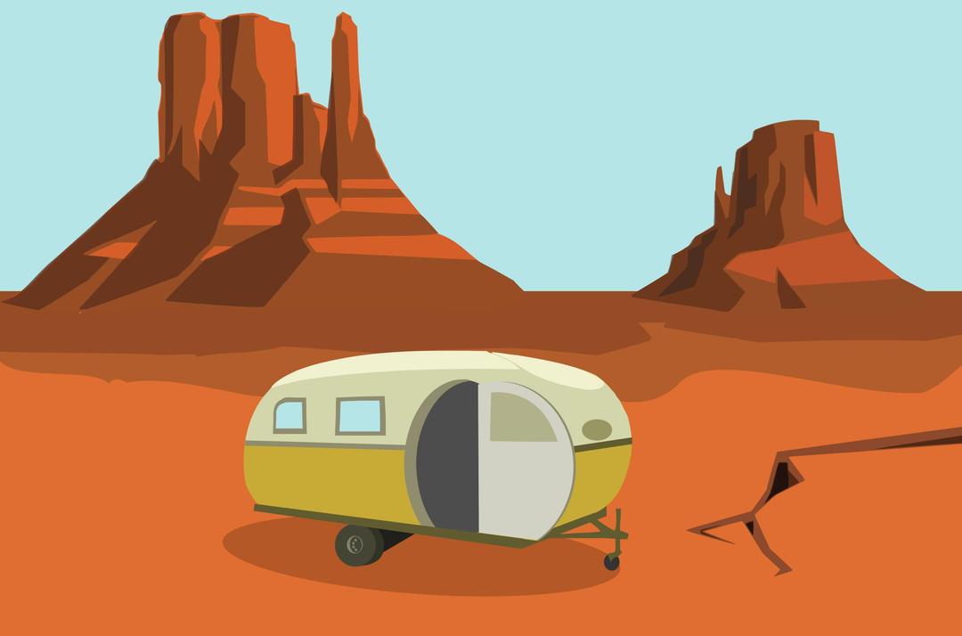 Caravan in the Desert png transparent
