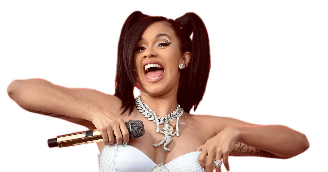 Cardi B on Stage png transparent