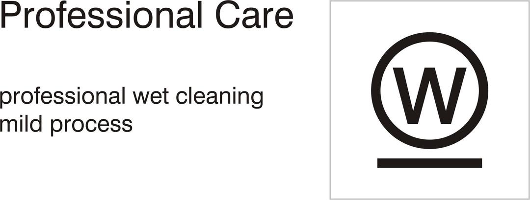 Care symbols, professional care: wet clean - mild process png transparent
