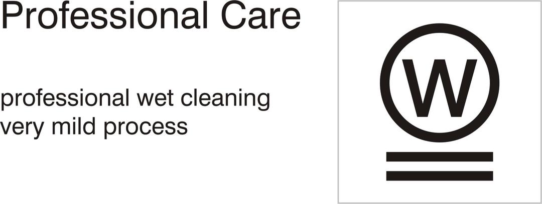 Care symbols, professional care: wet clean - very mild process png transparent
