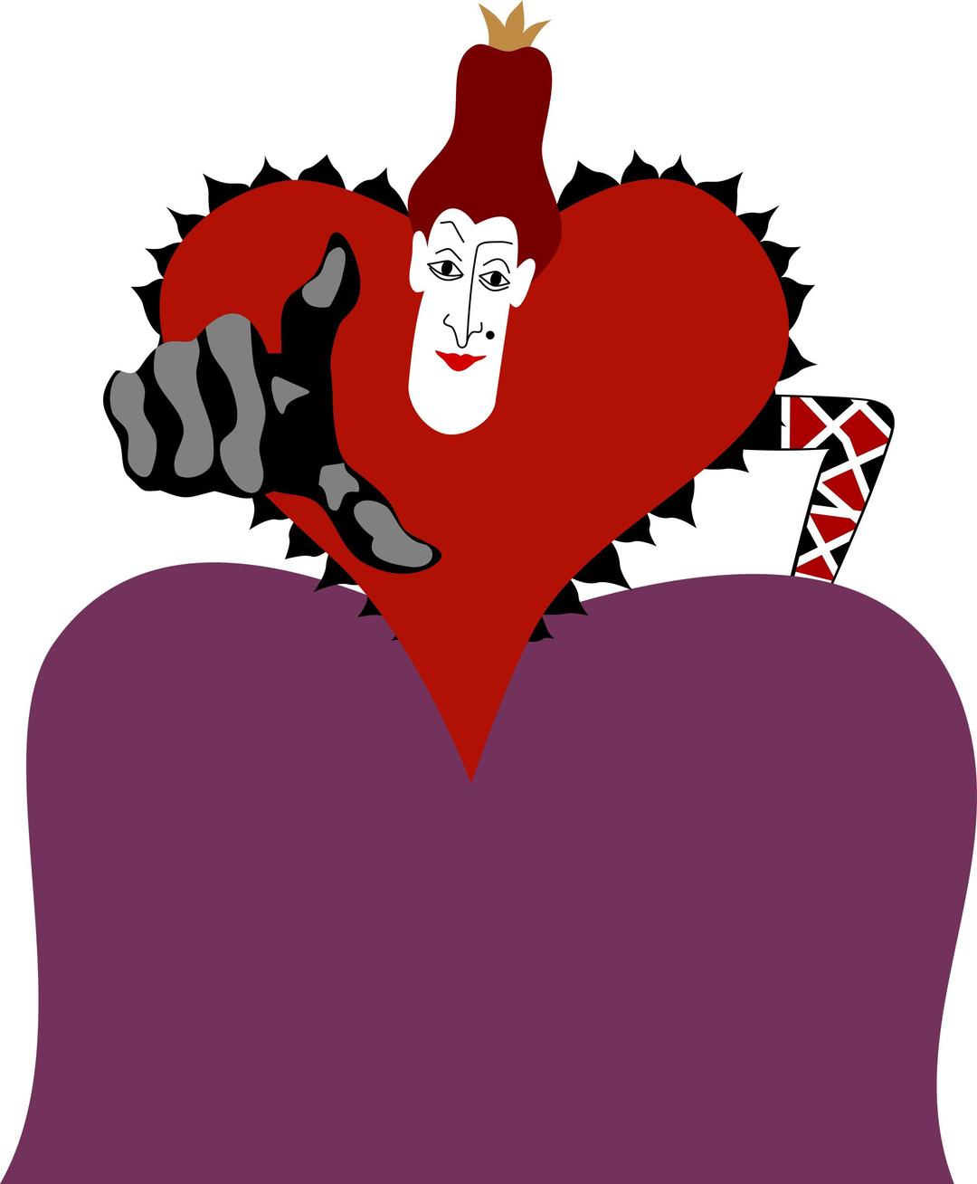 Carroll's Red Queen png transparent