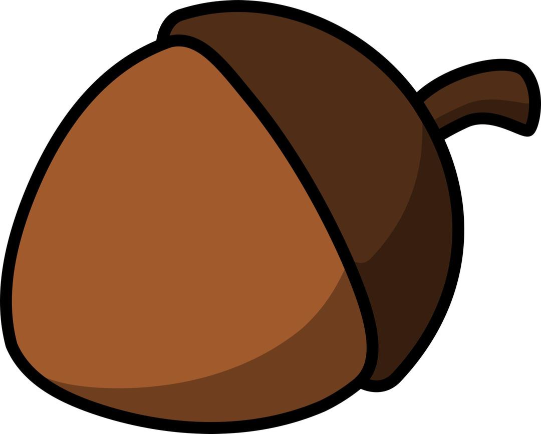 Cartoon acorn png transparent