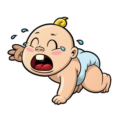 Cartoon Baby Crying png transparent