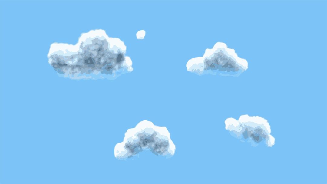 Cartoon Clouds png transparent