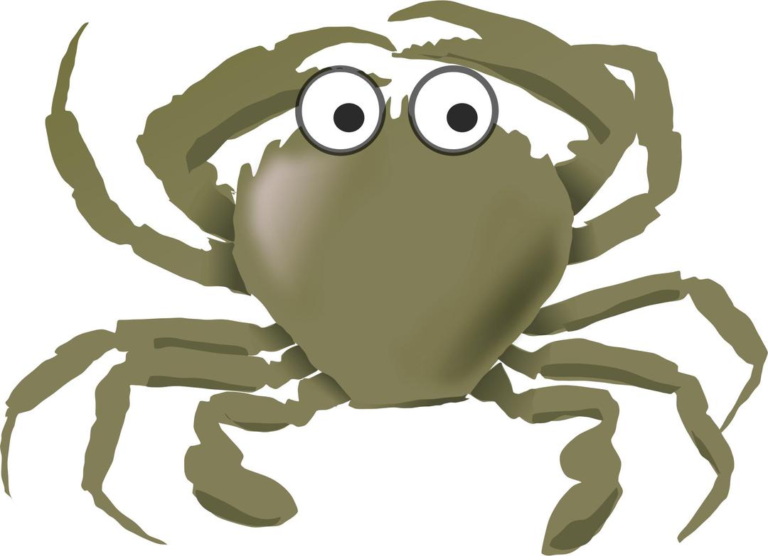 Cartoon Crab Green png transparent