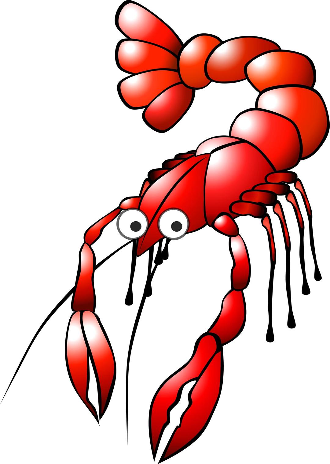 Cartoon Crayfish png transparent