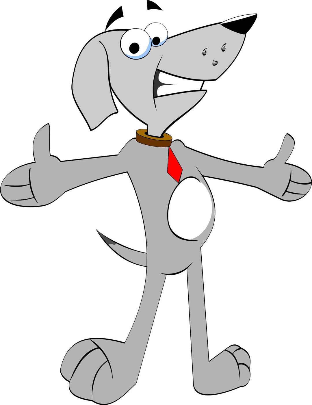 Cartoon Dog With Outstretched Arms png transparent
