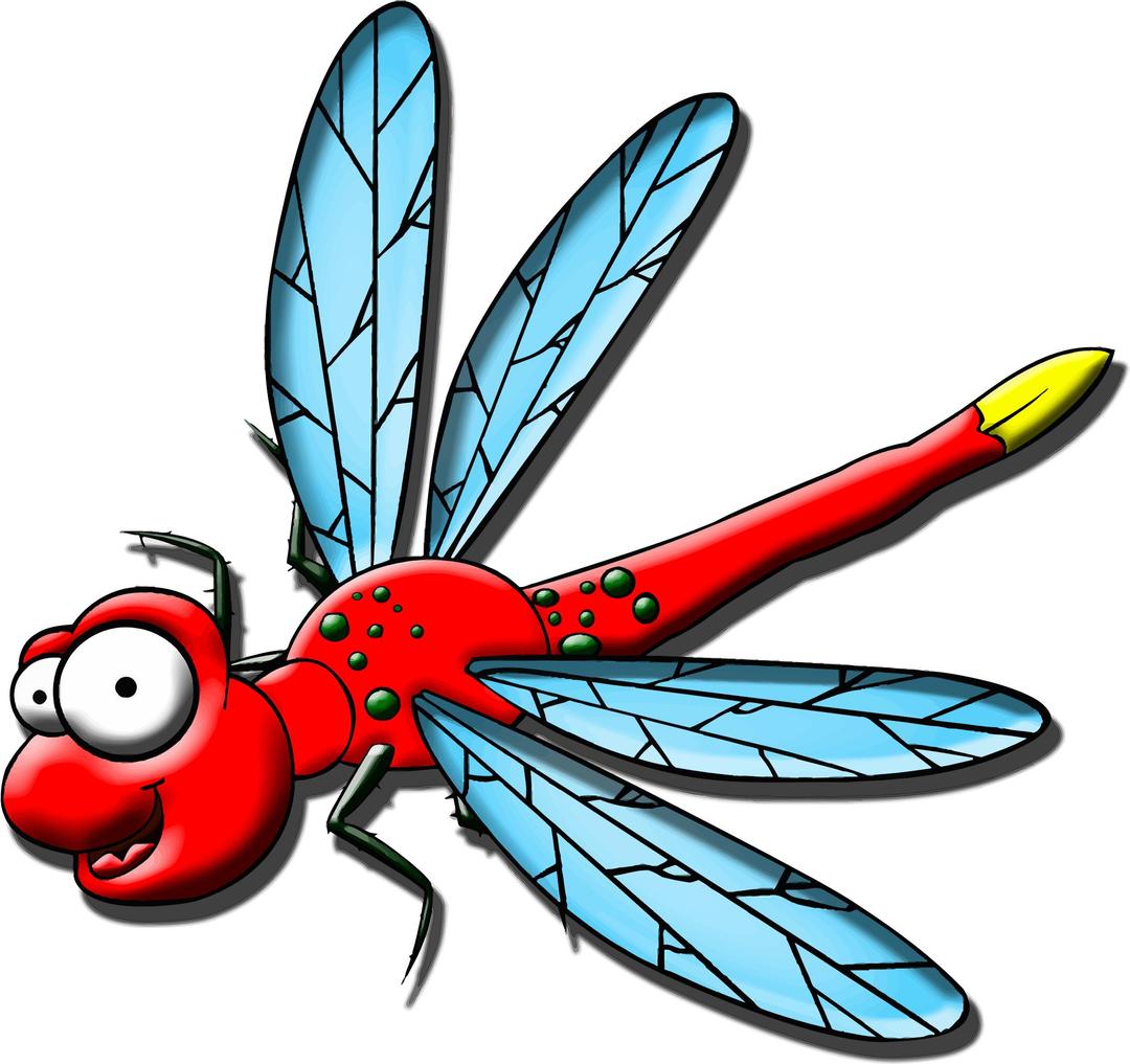 Cartoon Dragonfly png transparent