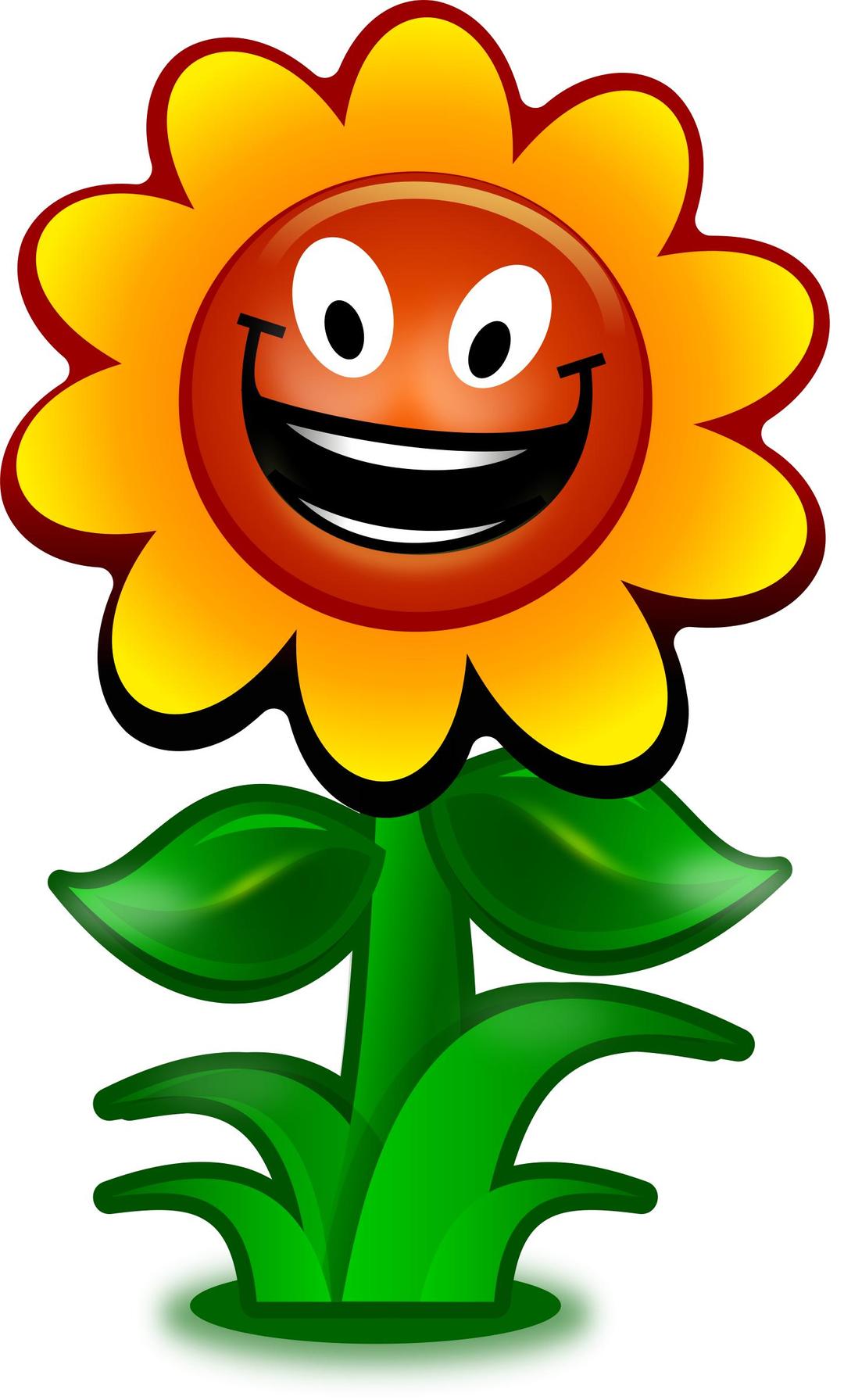 Cartoon flower, game character png transparent