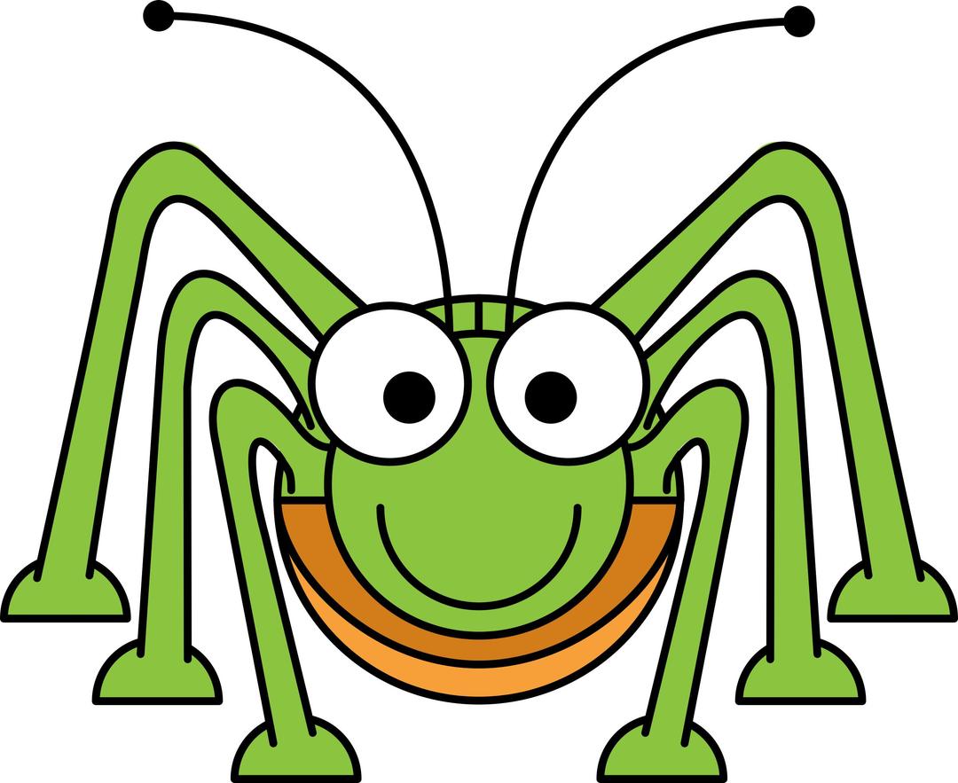 Cartoon Grasshopper png transparent