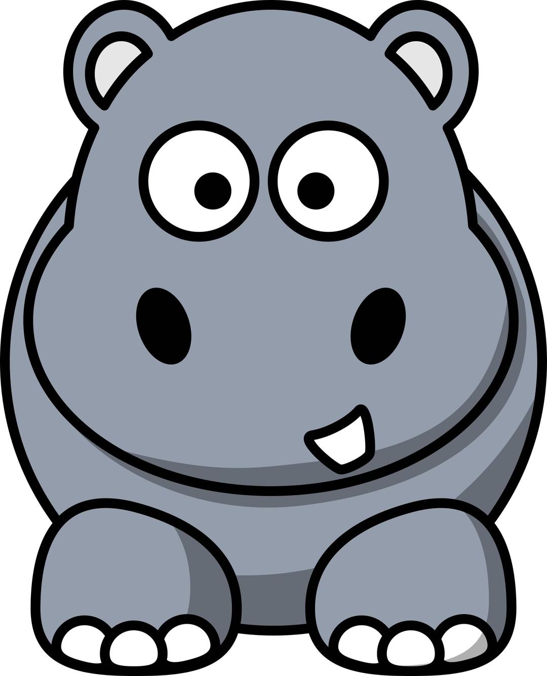 Cartoon Hippo png transparent