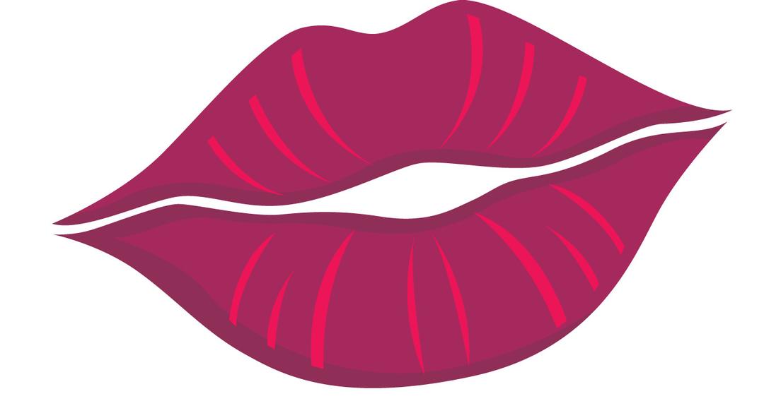 Cartoon Lips Purple png transparent