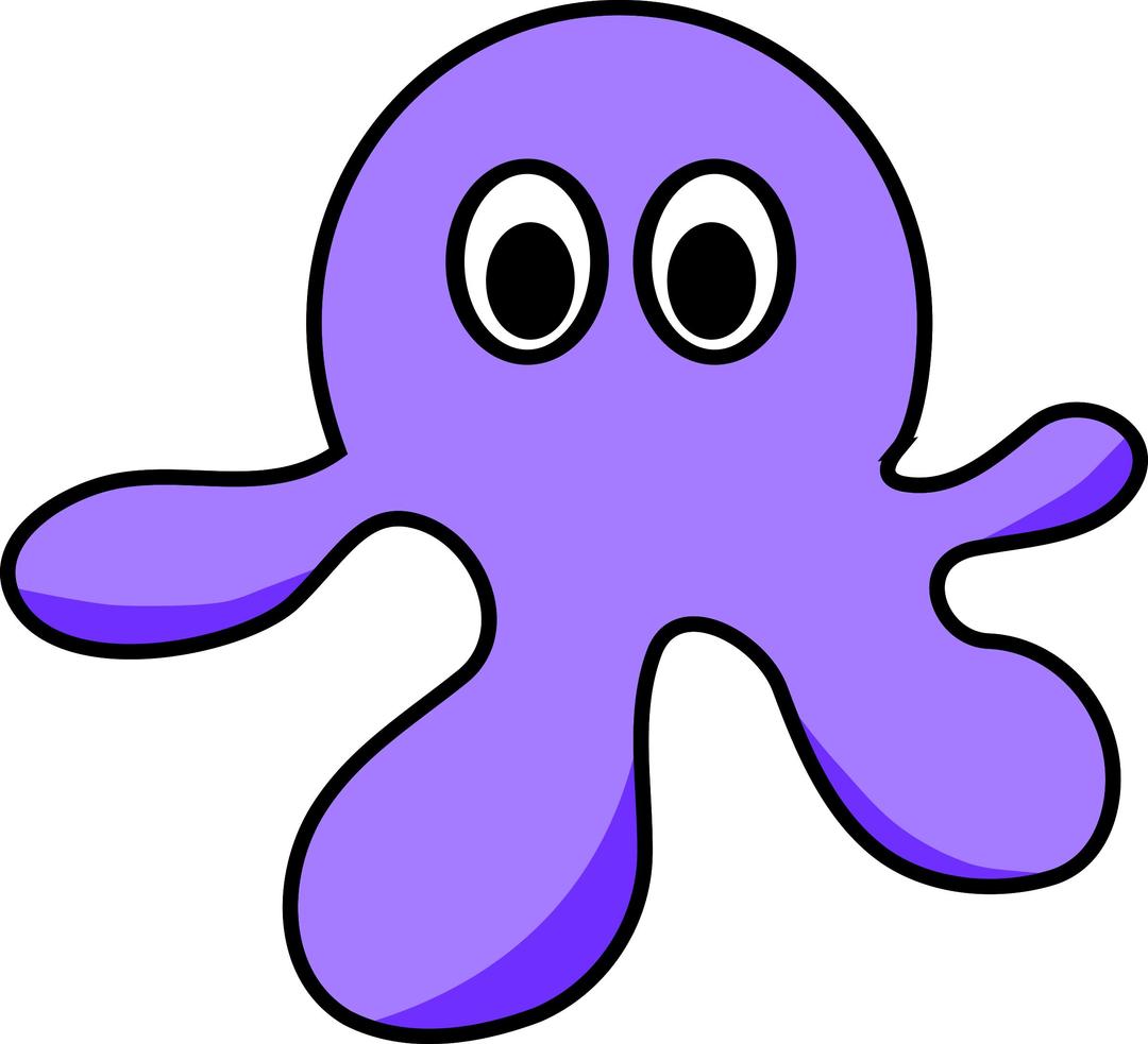 Cartoon octopus png transparent