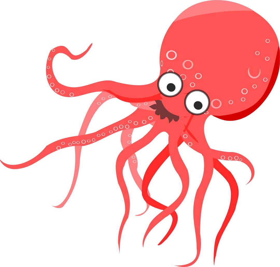 Cartoon Octopus 3 png transparent
