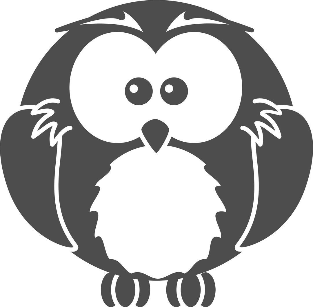 Cartoon owl  png transparent
