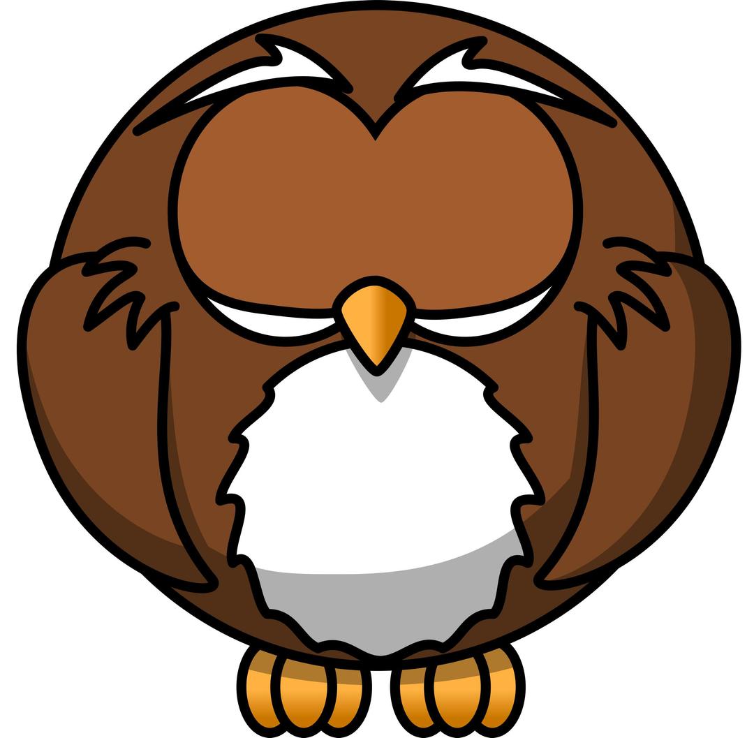 Cartoon owl - asleep png transparent
