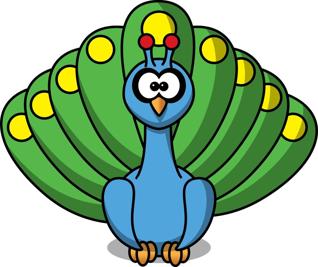 Cartoon peacock png transparent