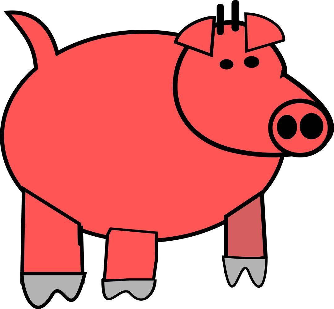 Cartoon pig png transparent