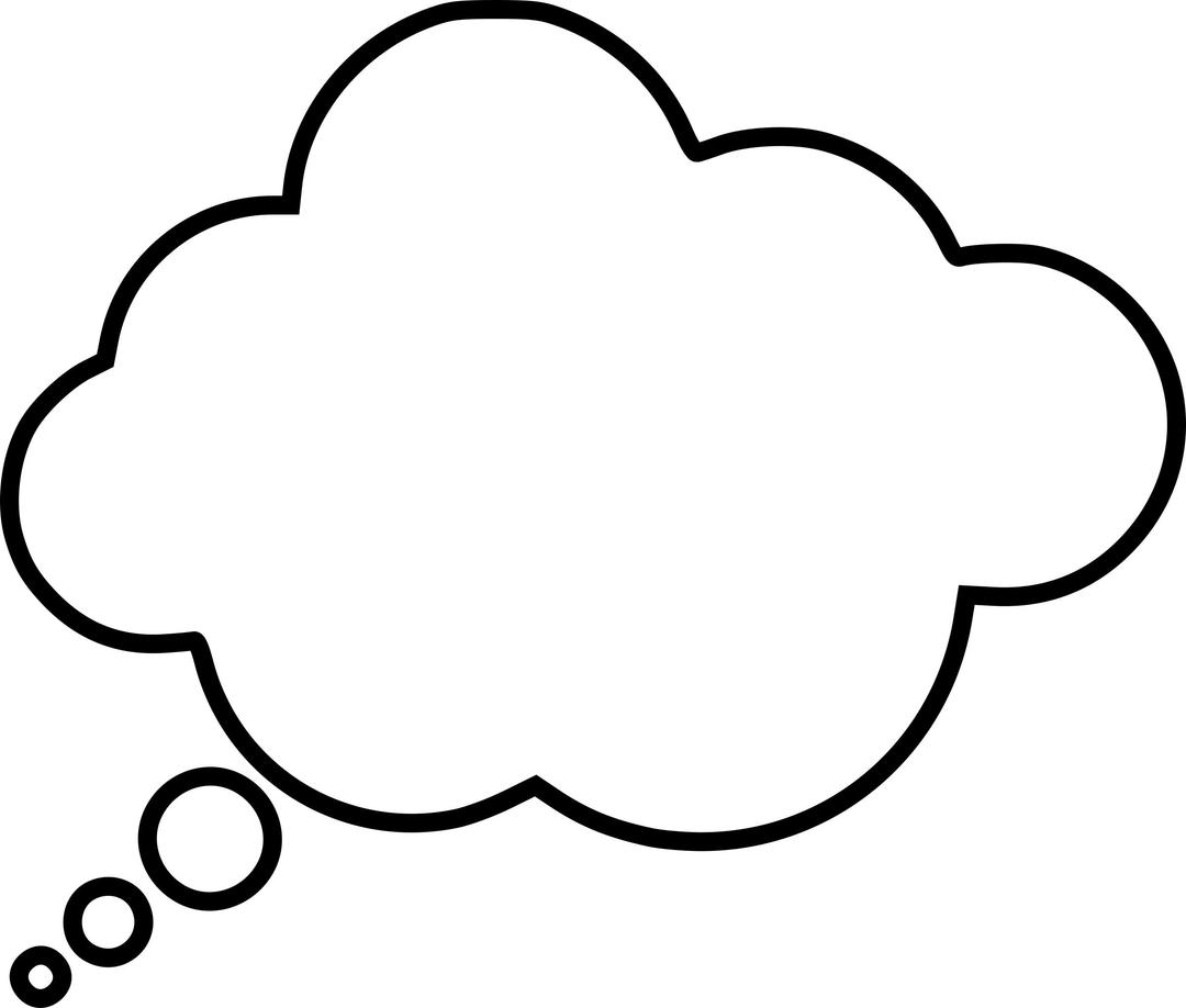 Cartoon thought bubble png transparent