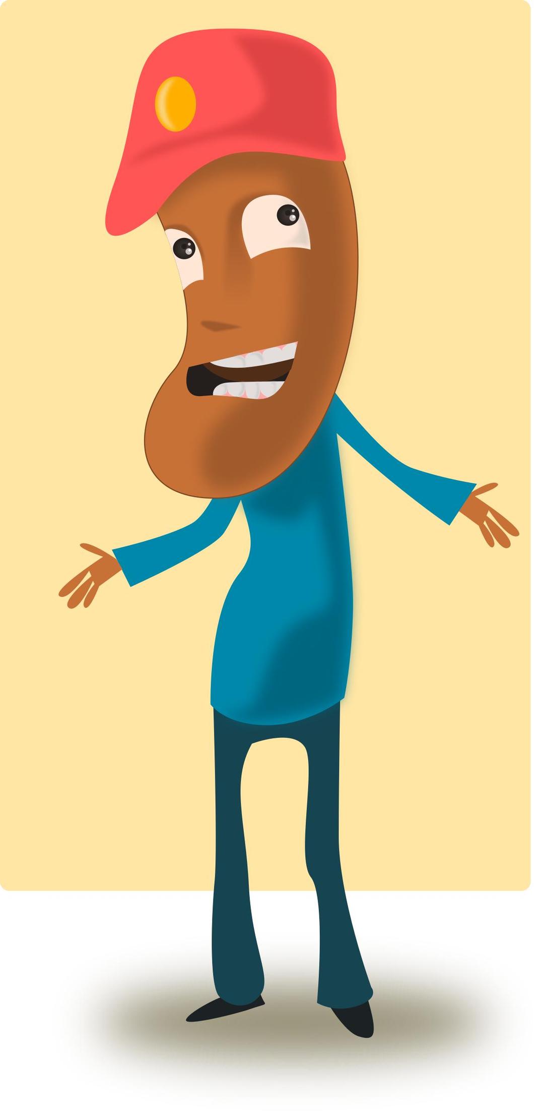 Cartoon Toffee Guy png transparent