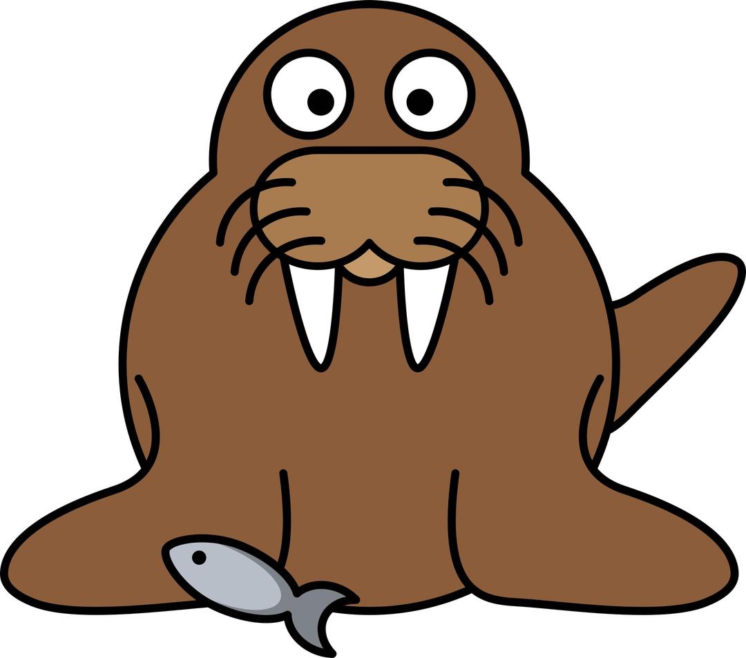 Cartoon Walrus png transparent
