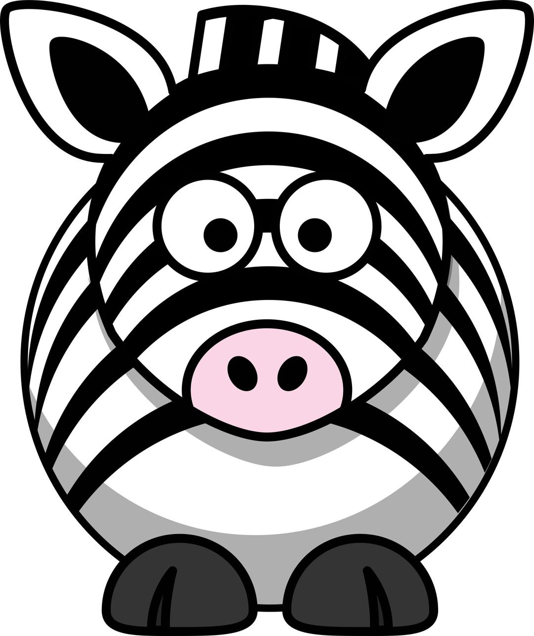 Cartoon Zebra png transparent