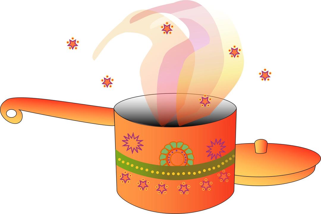 casserole avec couvercle couleurs/pot with lid color png transparent