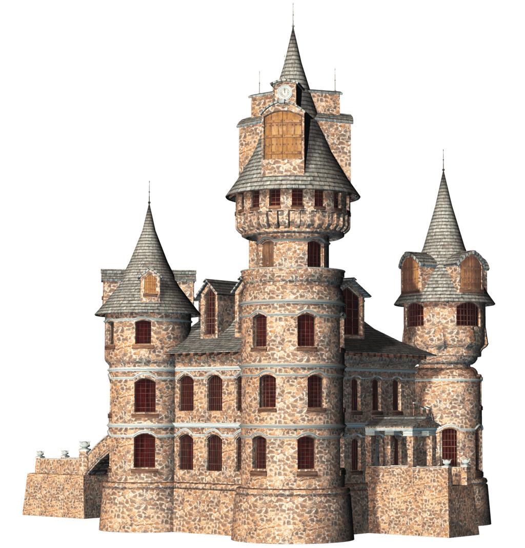 Castle 3D Clipart png transparent