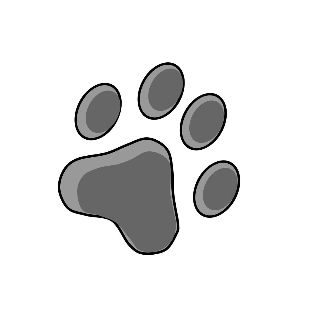cat footprint png transparent