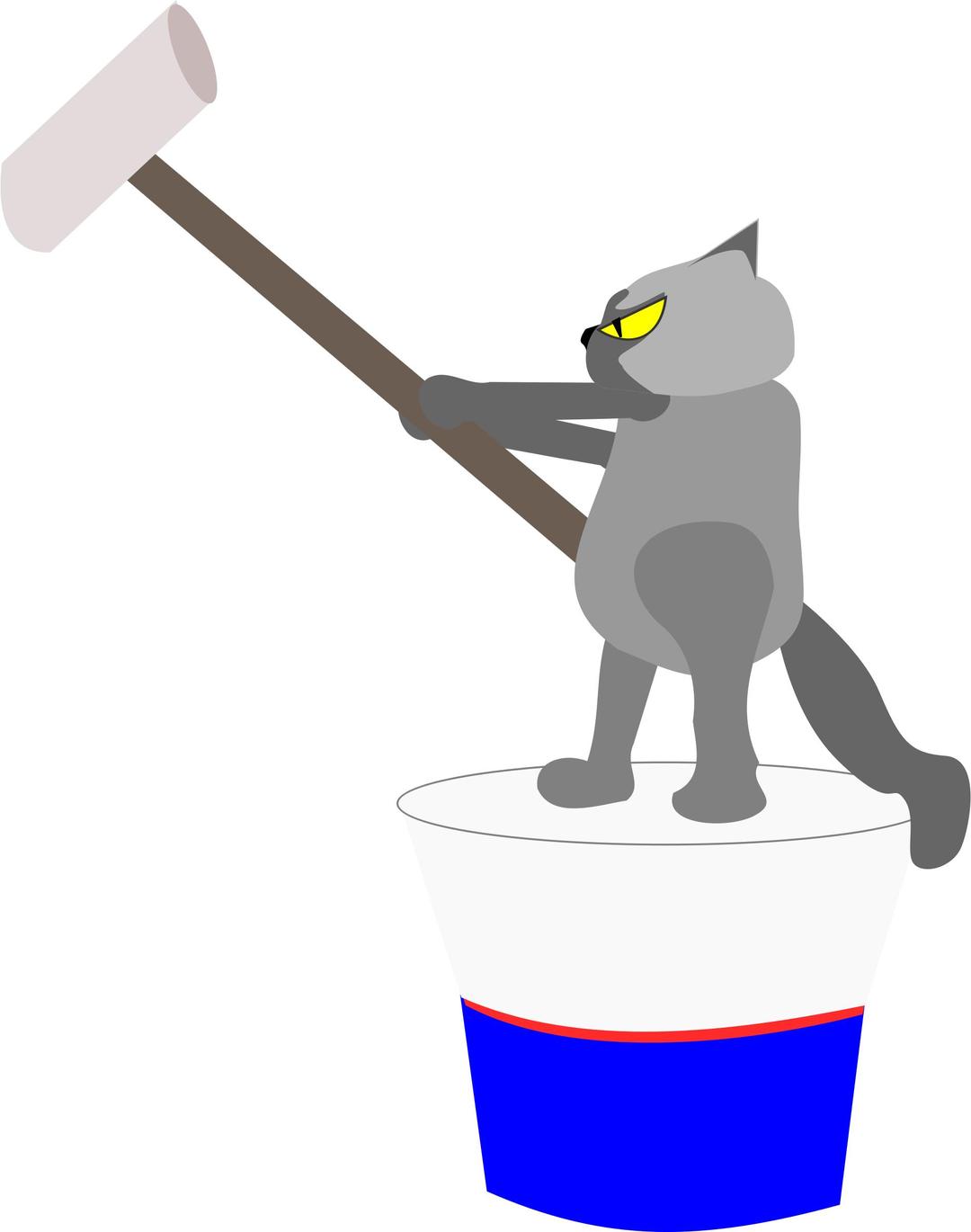 cat painting wall png transparent