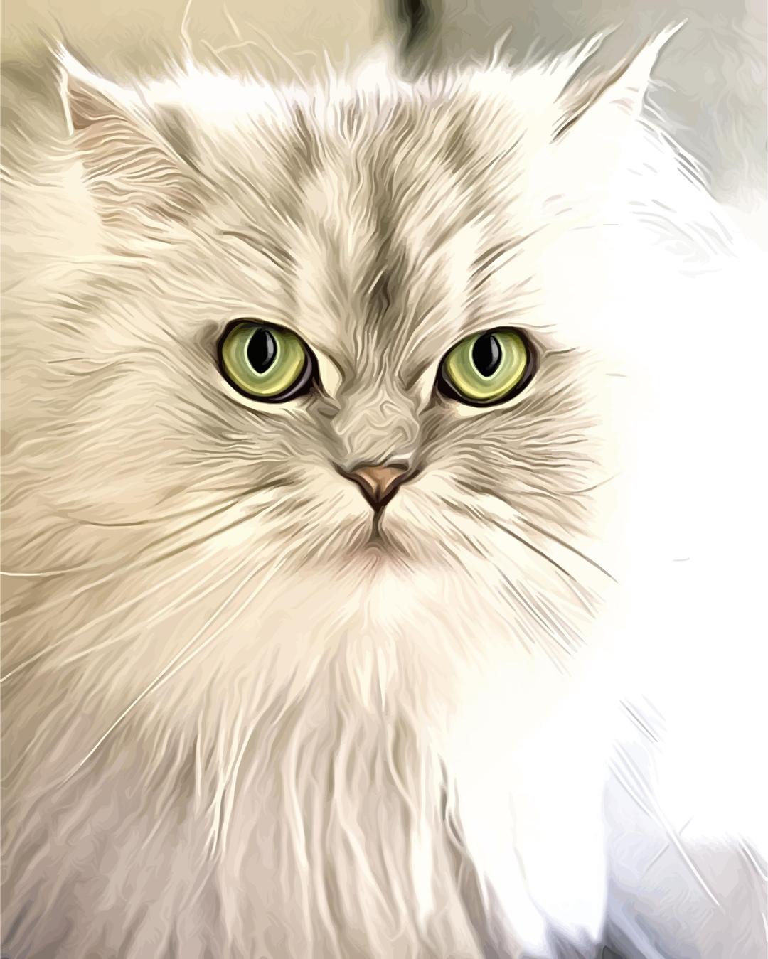 Cat Portrait Painting png transparent