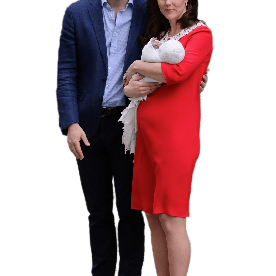Catherine Duchess Of Cambridge and Newborn Prince Louis png transparent