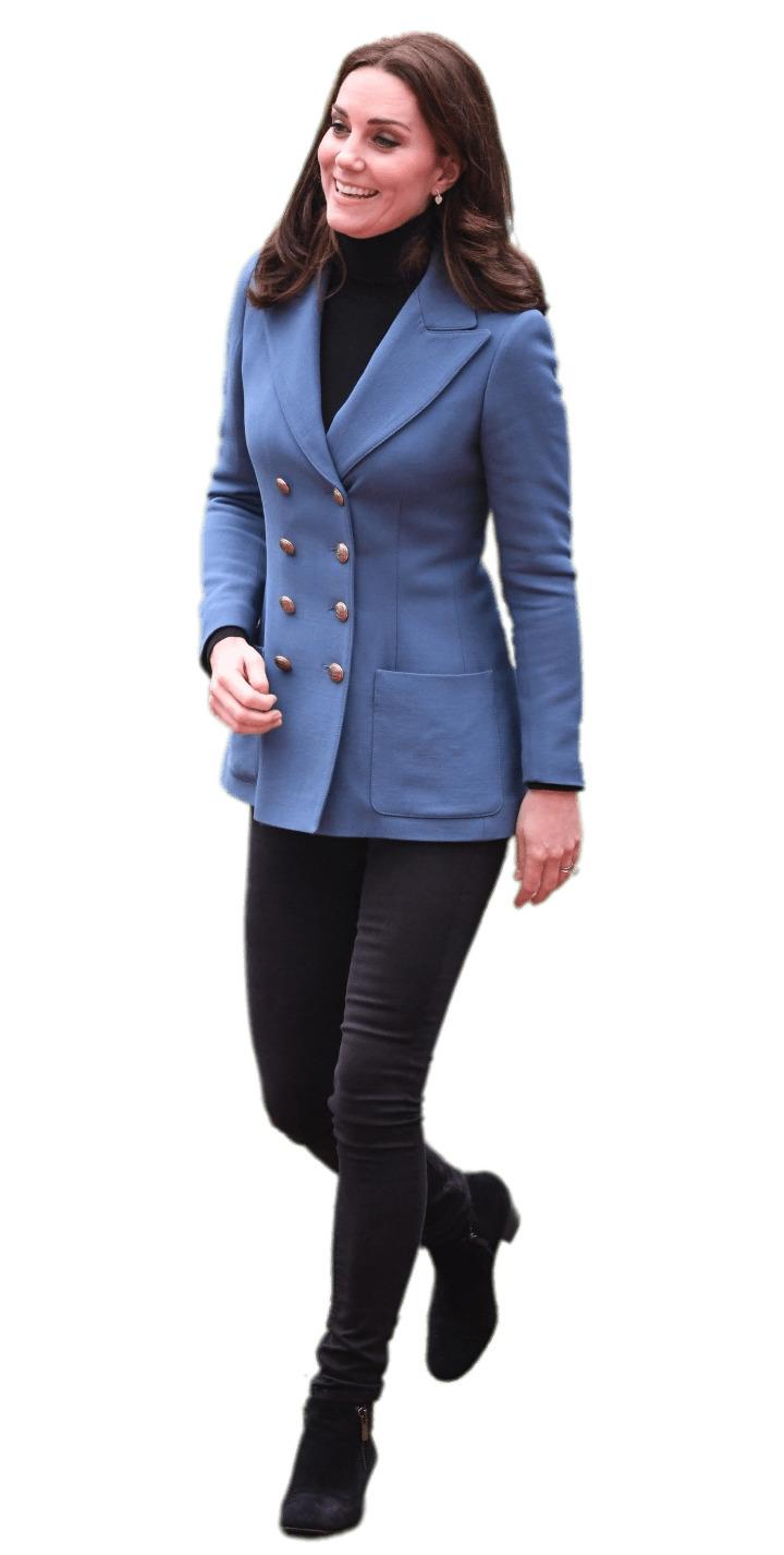Catherine Duchess Of Cambridge Blue Coat png transparent