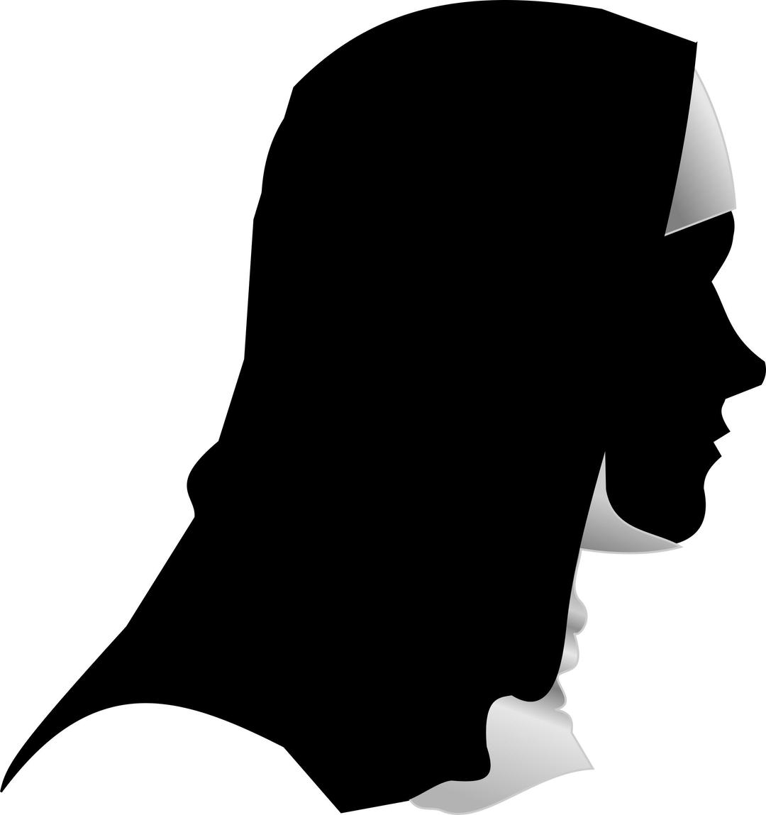 Catholic Nun Silhouette Profile png transparent