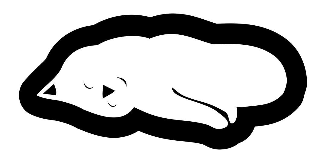 Cat-sleeping png transparent